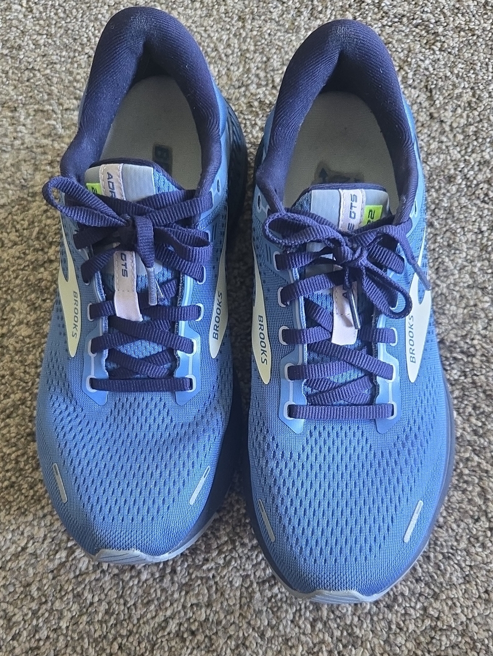 Brooks Light Blue and Navy Women's Running Shoes Adrenaline GTS 22